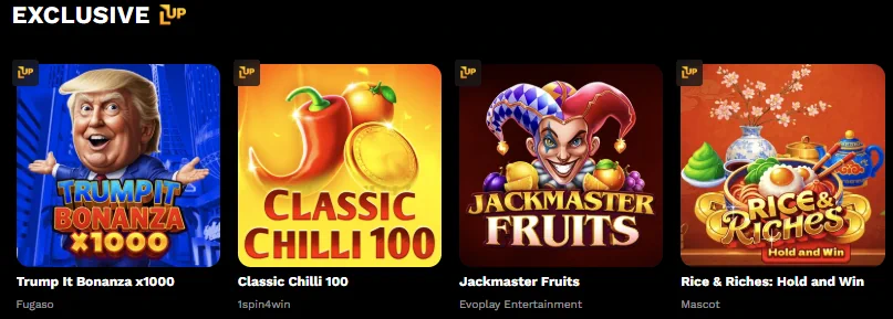 LevelUp Casino Spiele